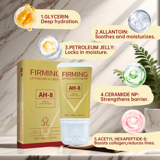 Firming Lifting Neck Cream – AH-8 Hexapeptide Formula, 100g