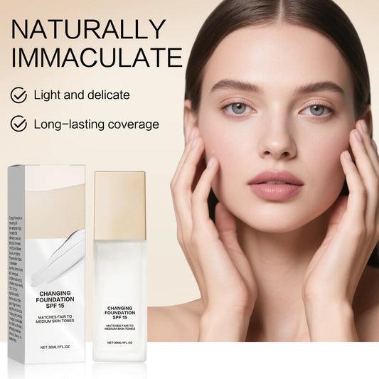 Changing Foundation SPF 15 – Moisturizing Natural Light Formula, 30ml