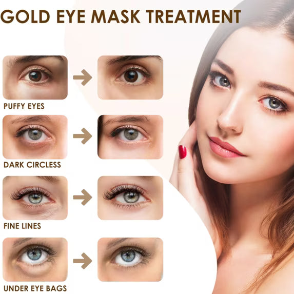 24K Gold Collagen Anti-Aging Eye Mask – Dark Circles & Puffiness (Copy)
