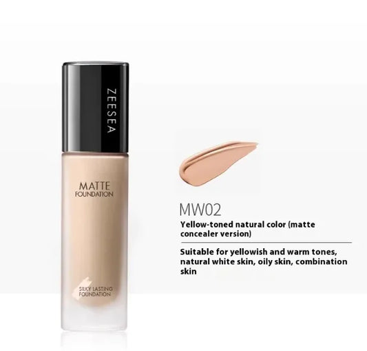 ZEESEA Silky Matte Liquid Foundation in shade MW02 Neutral Natural