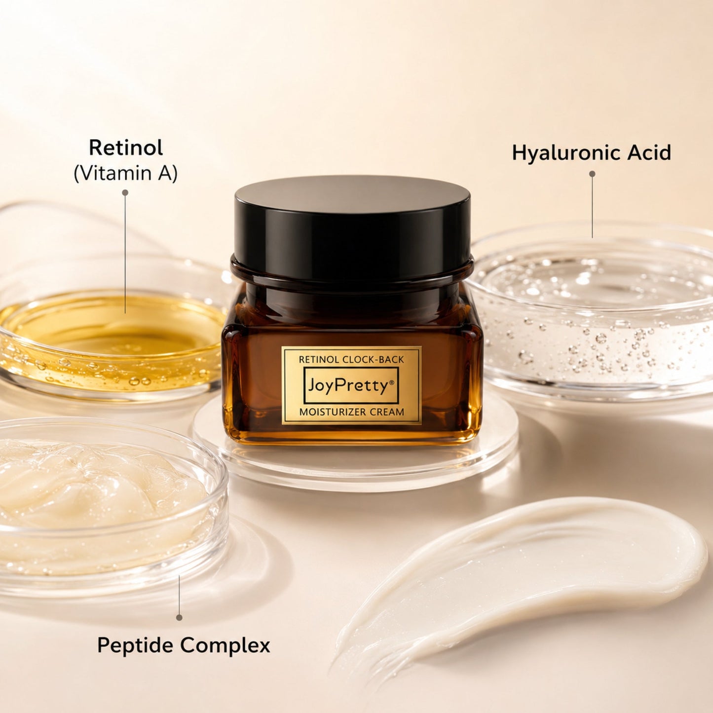 Retinol & Hyaluronic Acid Anti-Aging Firming Face Cream — verified ingredient, formula, or material story