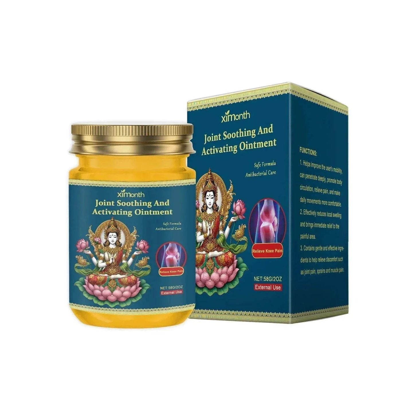 Herbal Warming Massage Balm – Activating Body Formula, 58g