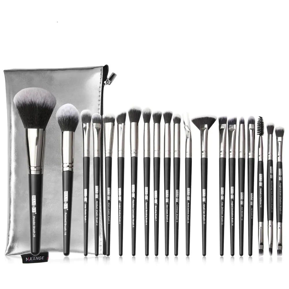 Canvia 20-piece makeup brush set with carrying bag