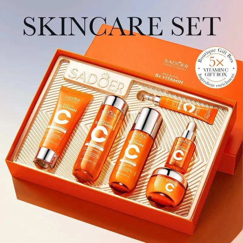 Vitamin C 7-piece K-beauty brightening skincare gift set