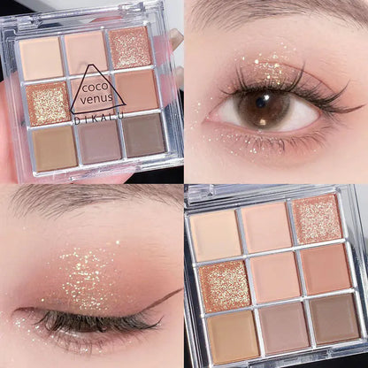 9-Color Eyeshadow Palette in 07 Pure Brown