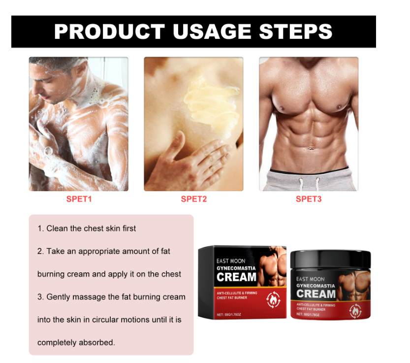 Firming-Look Men's Chest & Body Cream for a smoother, age-defying look