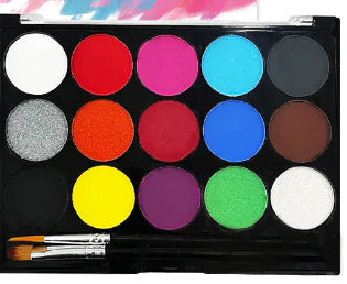 Fluorescent Water-Soluble Body Paint Pigments – 8/15 Color Set