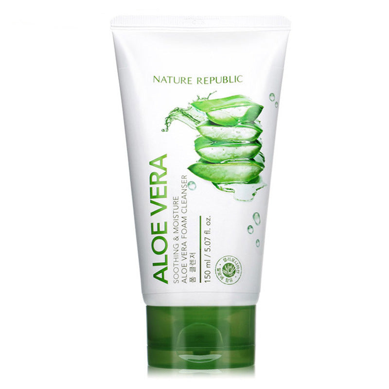 Aloe Vera Soothing & Moisture Foam Cleanser powered by aloe vera