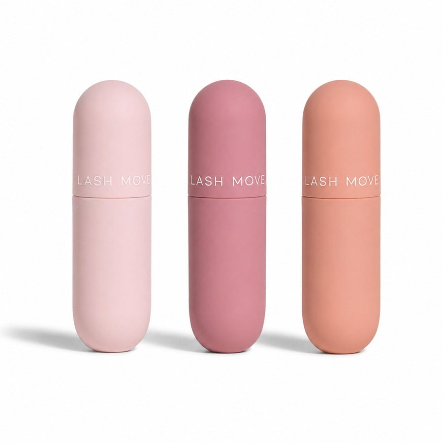3-Piece Matte Non-Stick Lip Gloss Set – Long-Lasting Color — centered unboxed hero on white with lower-left shadow