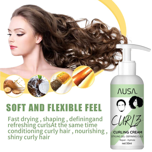 Moisturizing Curl-Defining Hair Cream – Frizz Control Formula