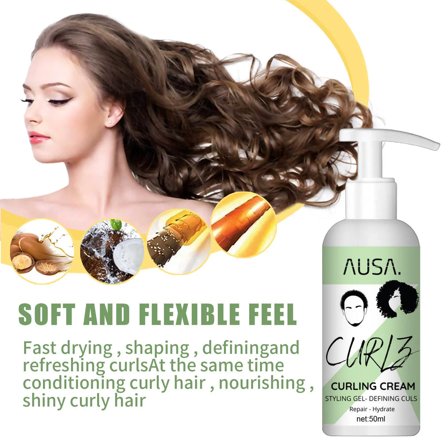 Moisturizing Curl-Defining Hair Cream for smooth, frizz-free hair
