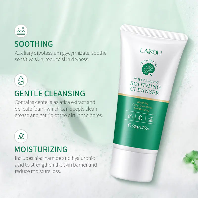 Centella Asiatica Pore-Refining Gentle Facial Cleanser powered by centella