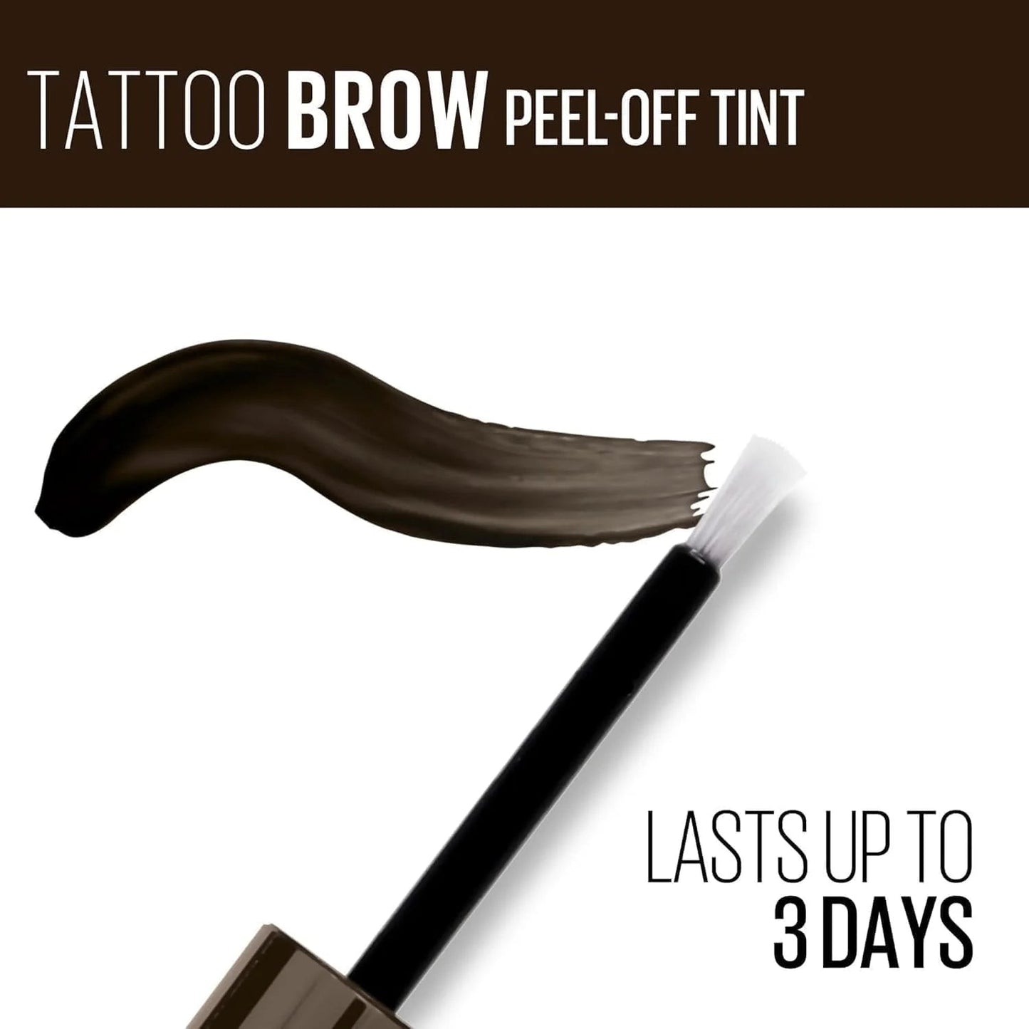 Tattoo Brow Peel-Off Eyebrow Tint – Dark Brown, 6.5ml