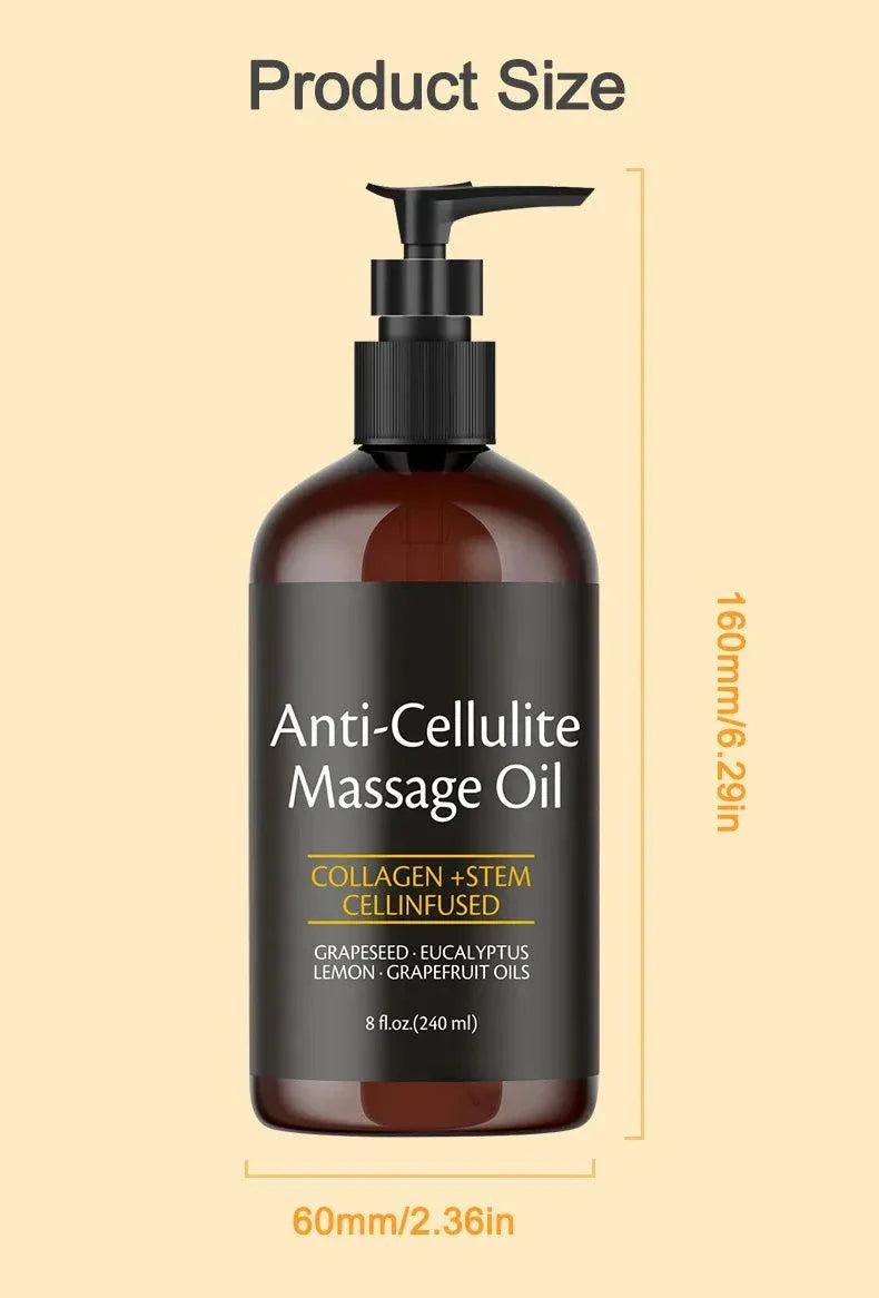 Complete Body Massage Treatment Oil 240ml set with massage tool