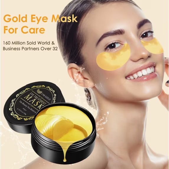 24K Gold Collagen Anti-Aging Eye Mask – Dark Circles & Puffiness (Copy)