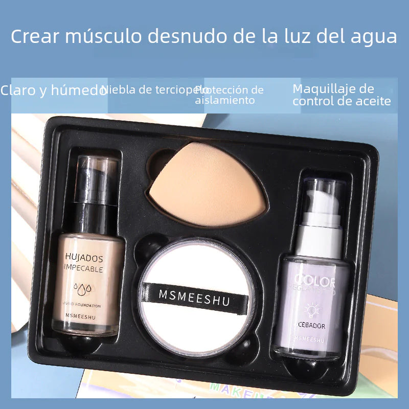 Foundation & Loose Powder Makeup Gift Set, beautifully giftable