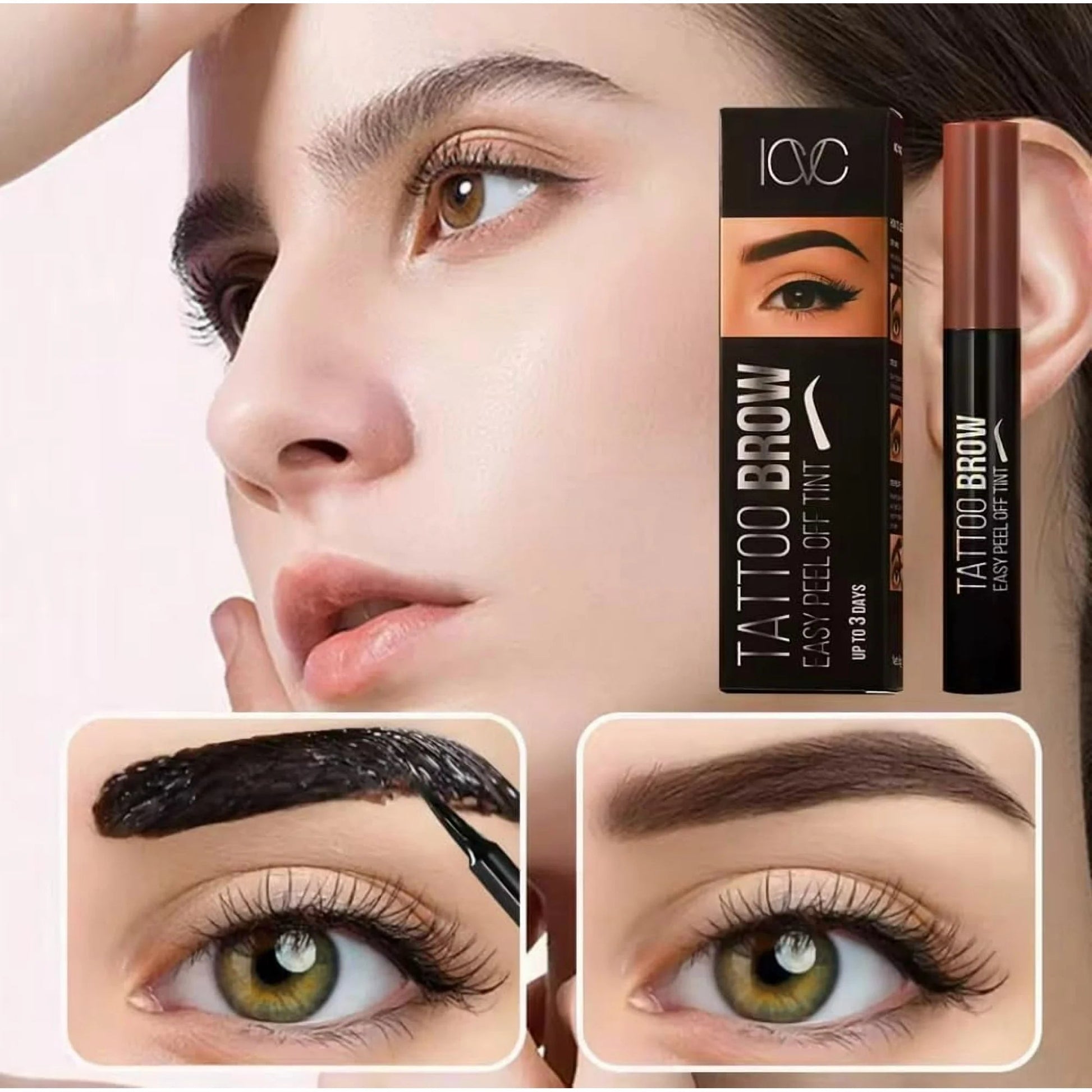 Tattoo Brow Peel-Off Eyebrow Tint – Dark Brown, 6.5ml