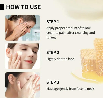 Whipped Tallow Honey Balm for long-lasting hydration