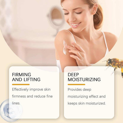 Bee Peptide Collagen Hydrating Face & Body Firming Cream for deep daily moisture