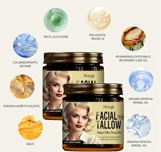 Whipped Tallow Honey Balm with honey and grass-fed tallow
