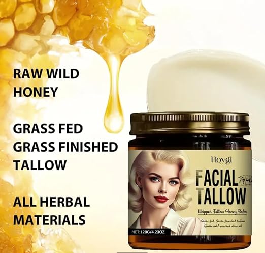 Whipped Tallow Honey Balm made for all skin types