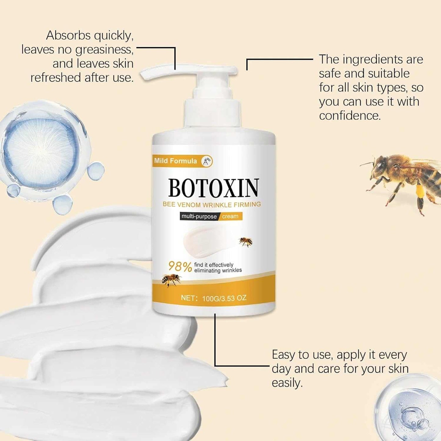 Massage Care Body Cream The Bee Venom Store