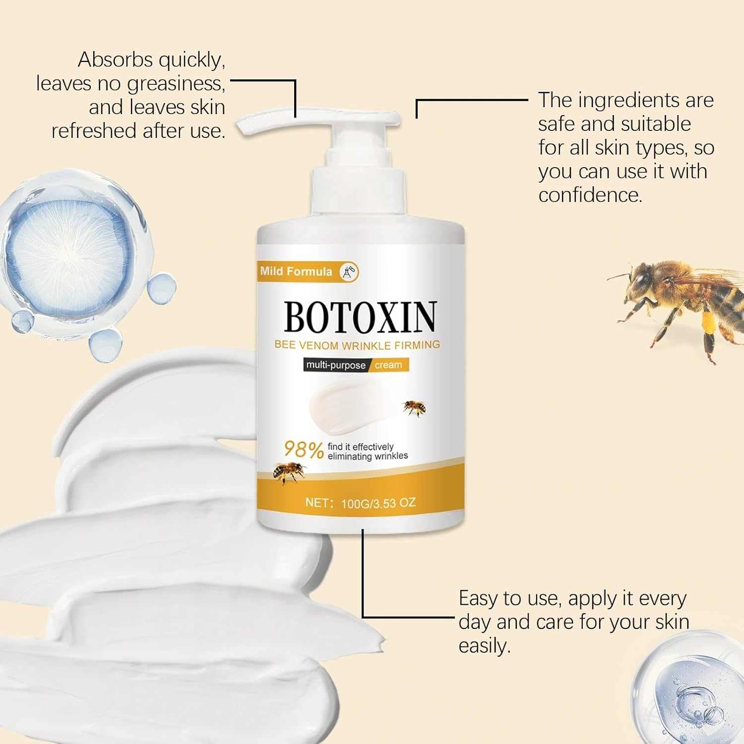 Massage Care Body Cream The Bee Venom Store