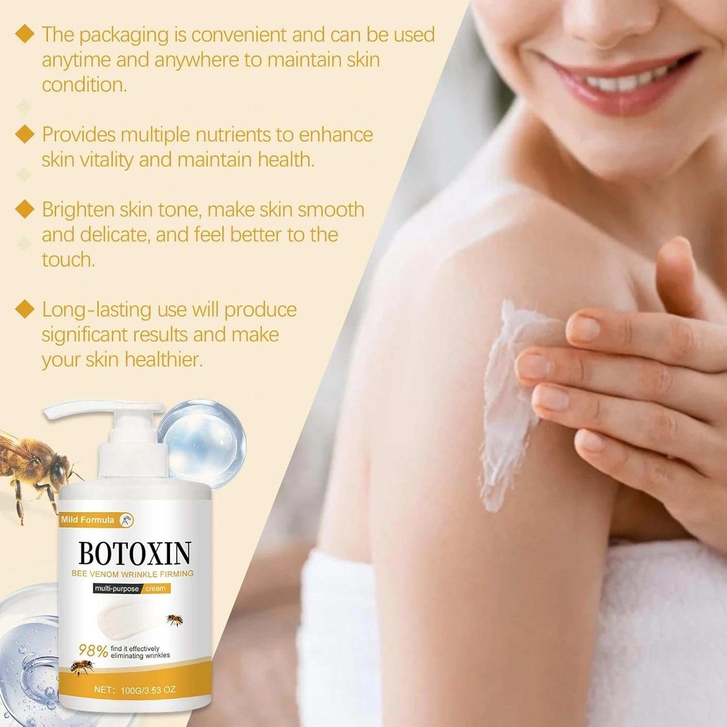 Massage Care Body Cream The Bee Venom Store