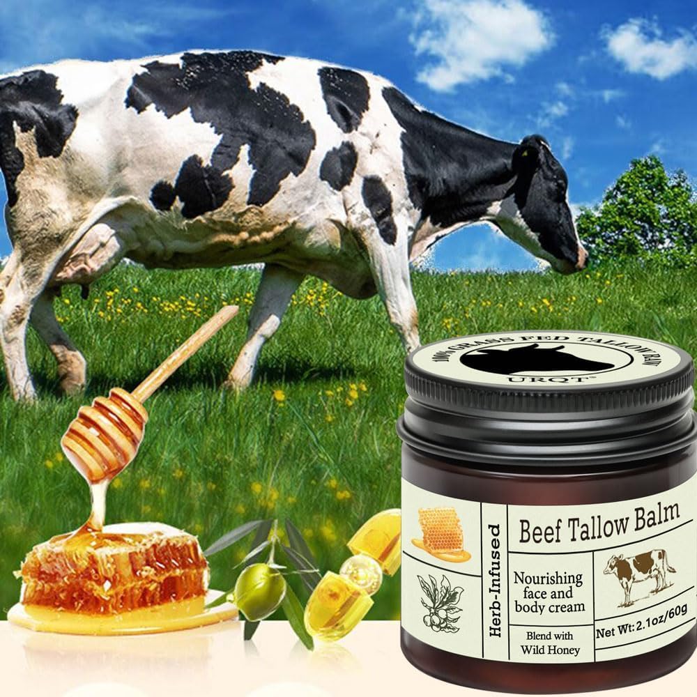 Beef Tallow Balm with Wild Honey made for all skin types
