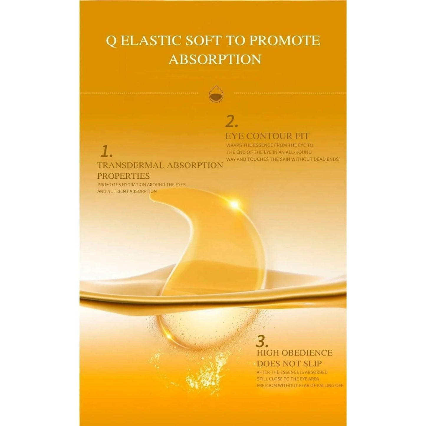 24K Gold Collagen  Eye Mask for Dark Circles, Puffiness, Anti-Wrinkles and fine lines - Anti-aging Hyogi