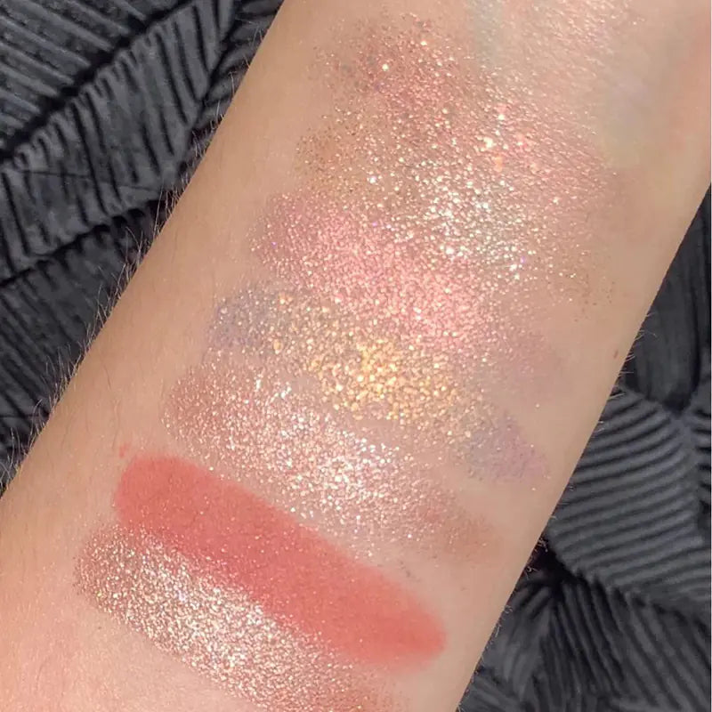 9-Color Eyeshadow Palette – Matte, Shimmer & Glitter Finishes