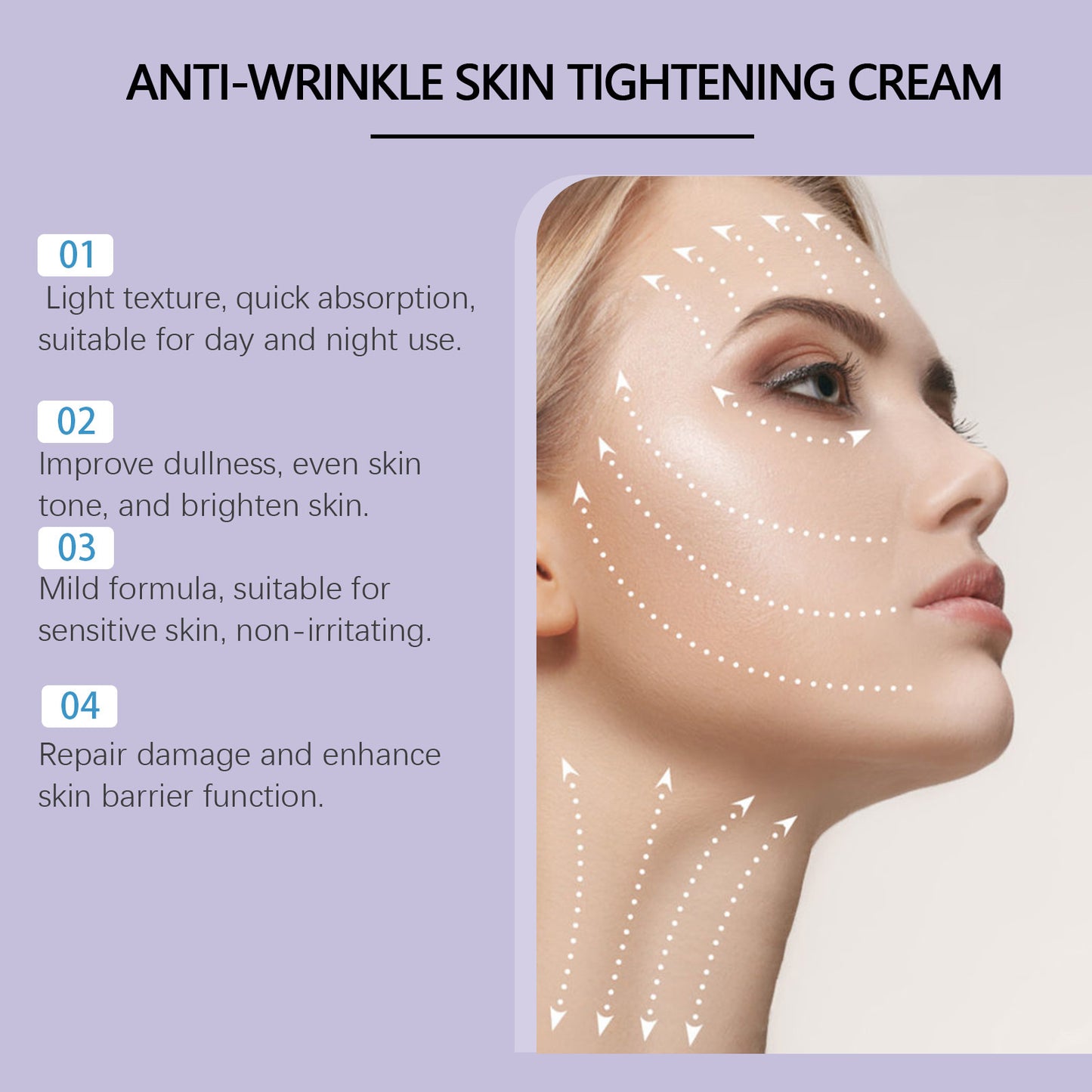 Anti-Wrinkle Skin Tightening Cream – Plumping & Collagen Formula, 50g