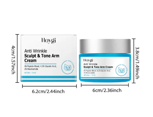 Anti-Wrinkle Sculpt & Tone Arm Cream – Peptide & Glycolic Acid Formula, 50g