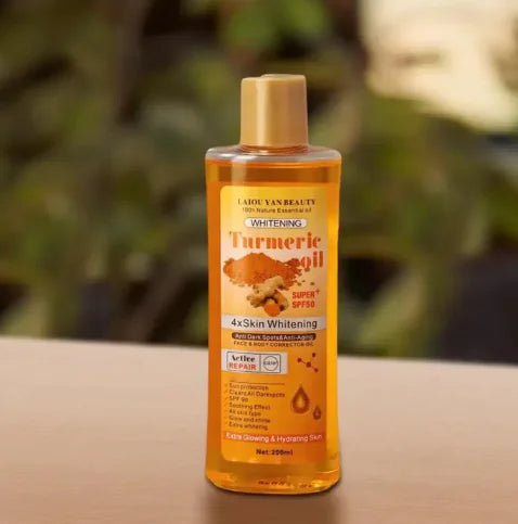 Turmeric Brightening Body Oil powered by turmeric