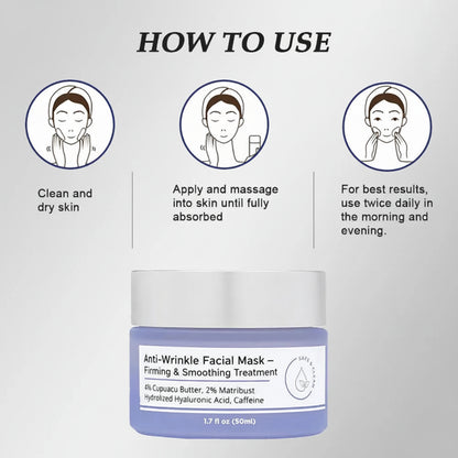 Anti-Wrinkle Firming Face Mask made for mature skin