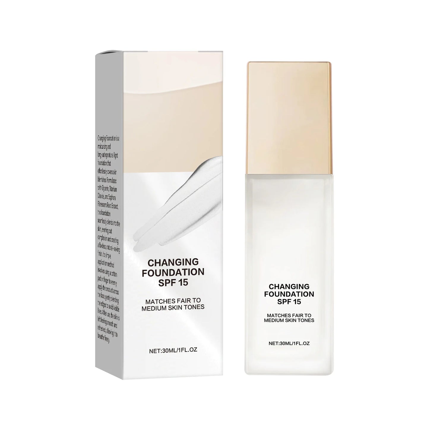 Changing Foundation SPF 15 – Moisturizing Natural Light Formula, 30ml
