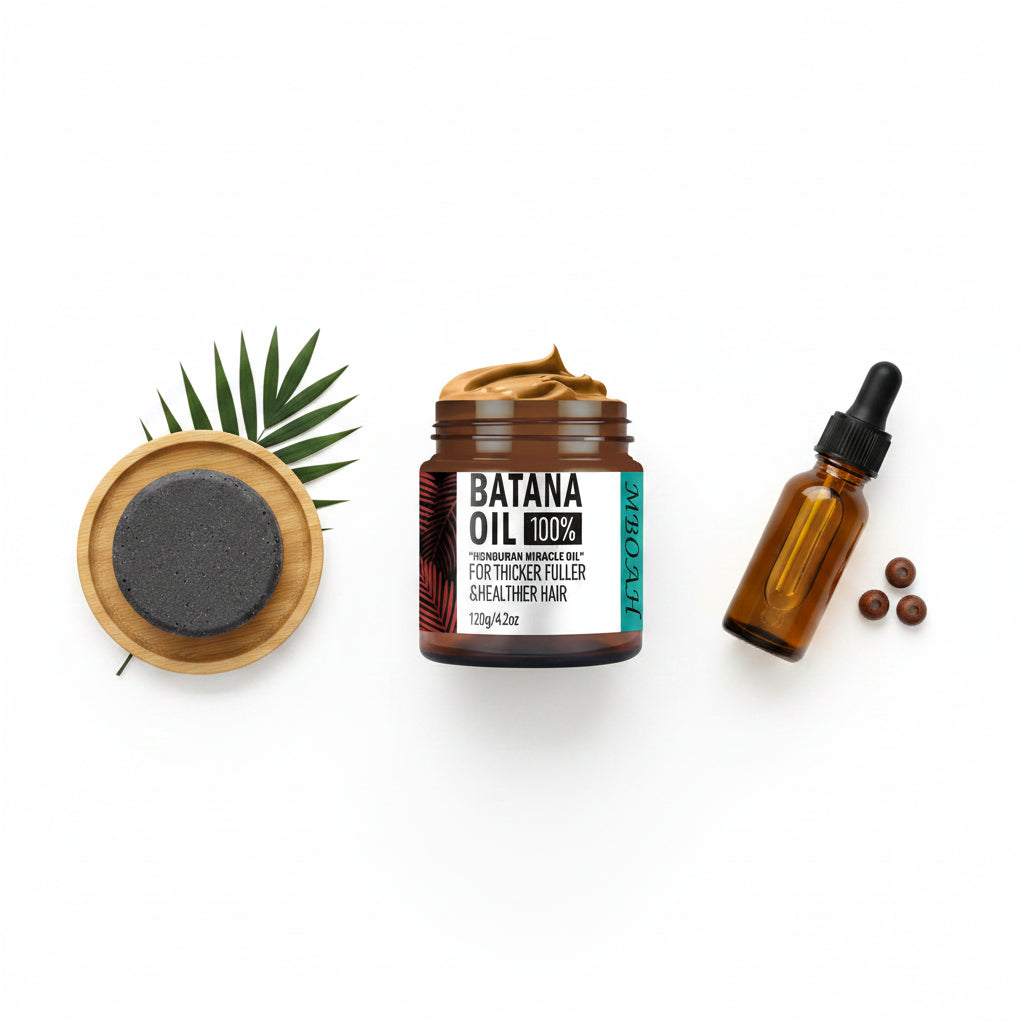 Hair Growth Kit — Batana oil, treatment oil, and shampoo bar