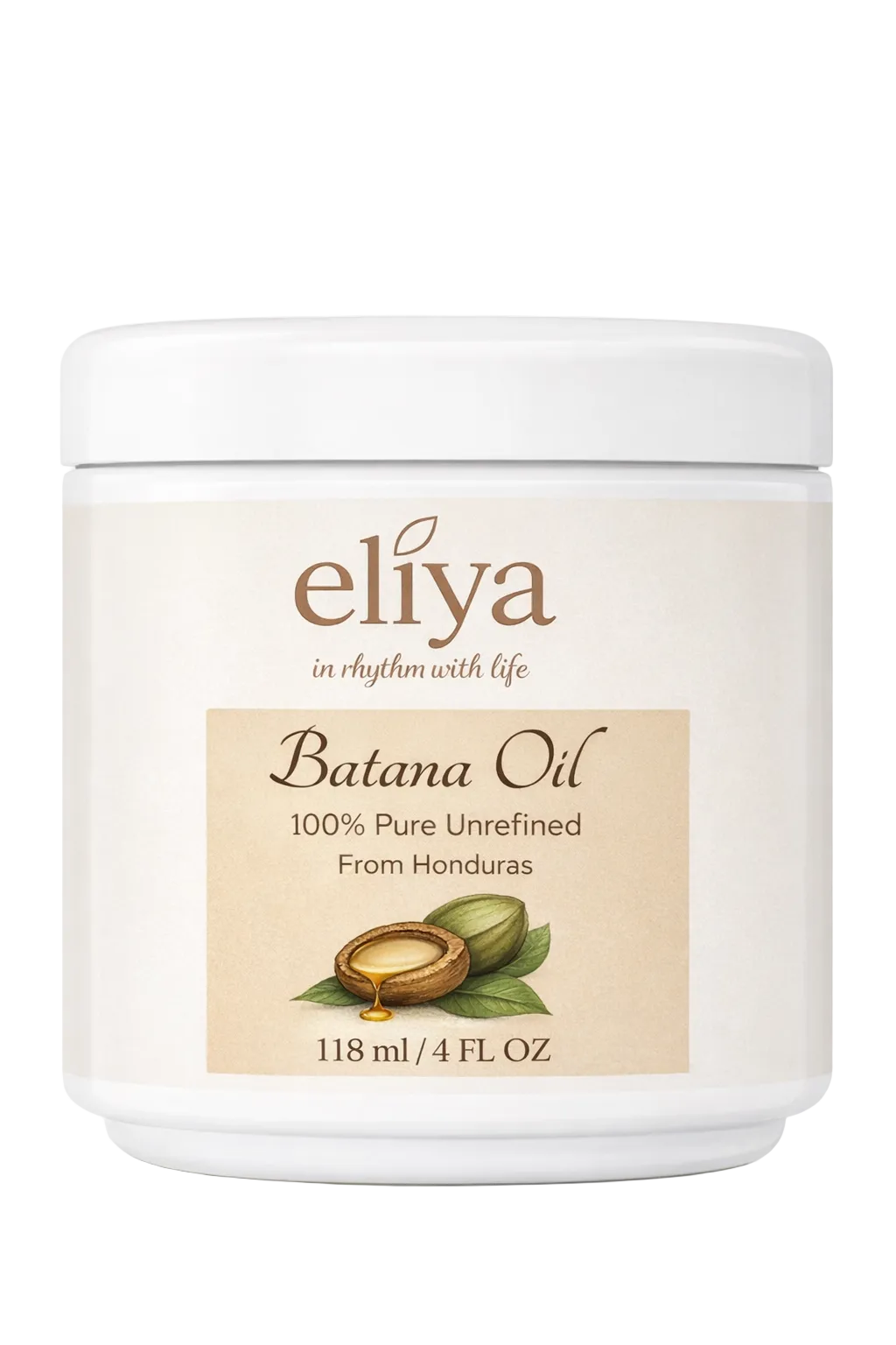 Organic Batana Hair Oil Unrefined for Hair Growth Moisture Frizz Healthy hair Eliya