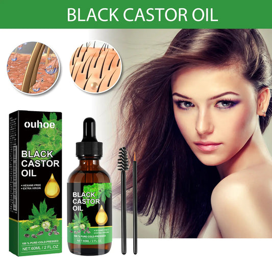 Castor Oil Hair Serum for Nourishing Roots Seomou