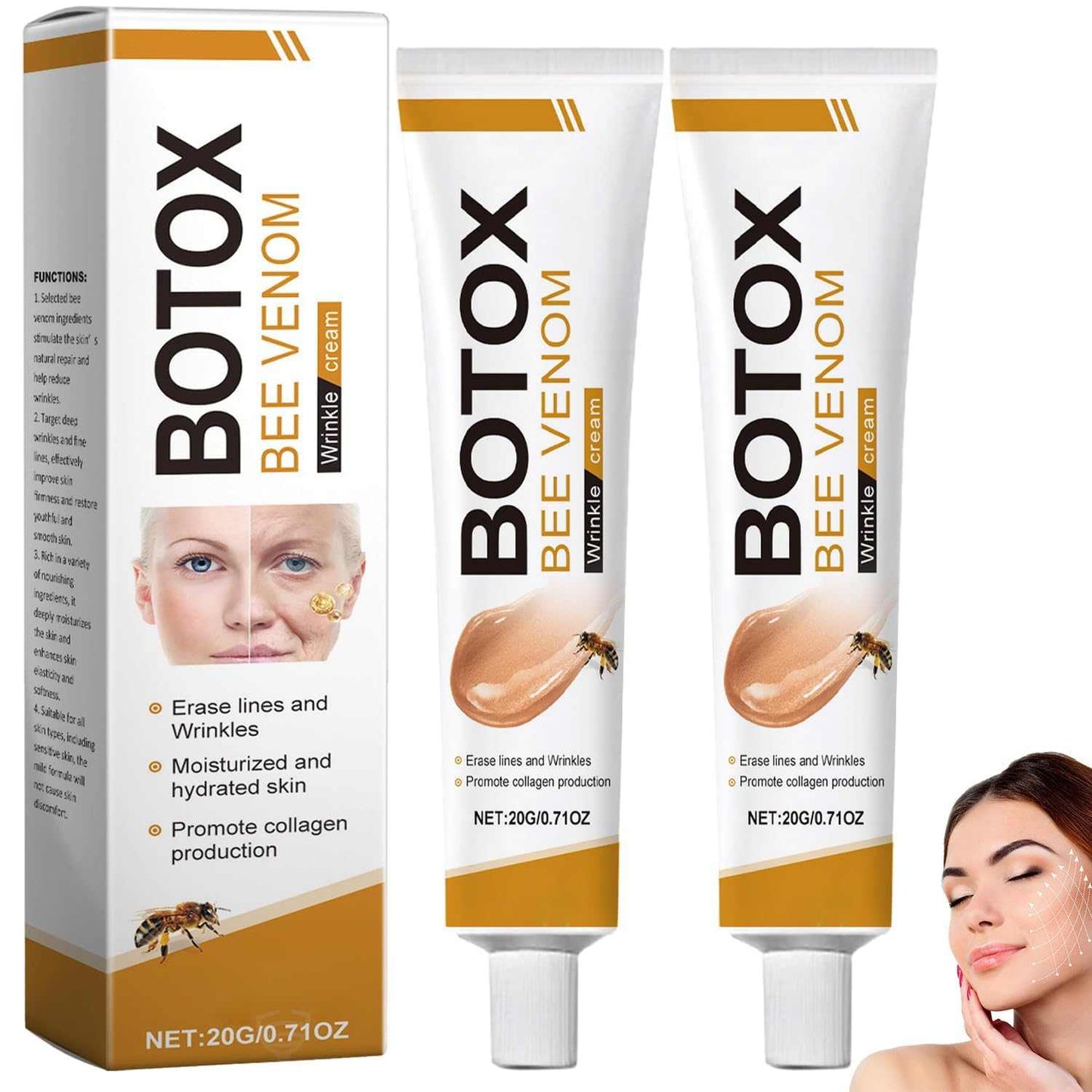 Product packaging for lightweight face moisturizer