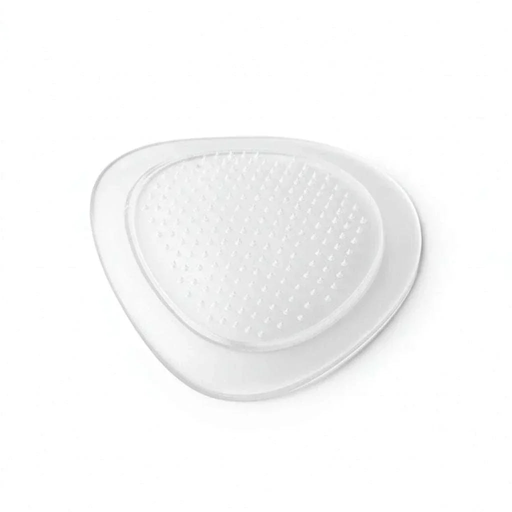 Triangular silicone cushion on a white background