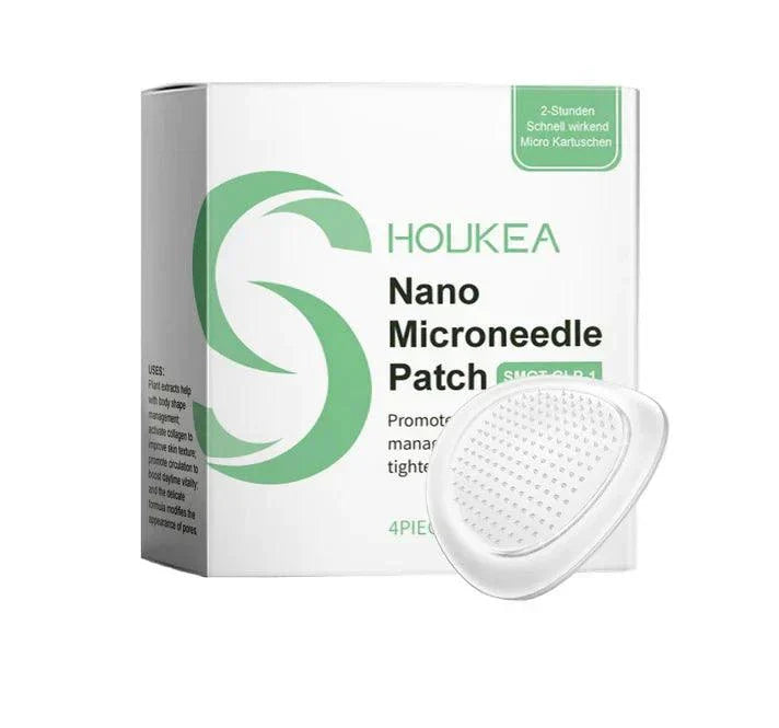 Houkea Nano Microneedle Patch packaging with a patch on a white background