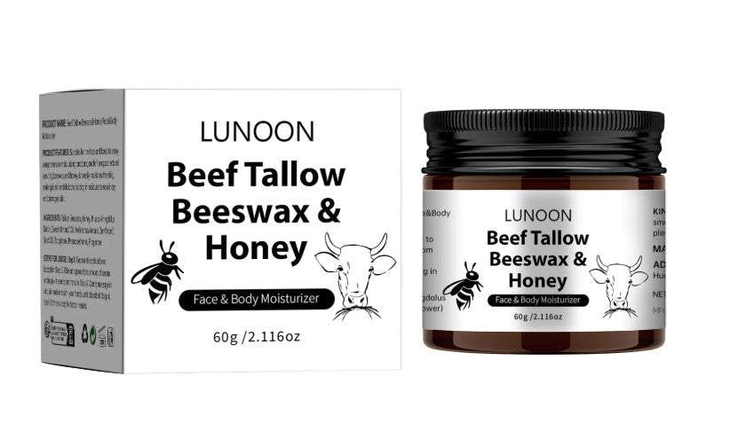 Beef Tallow, Beeswax & Honey Face & Body Moisturizer, 60g