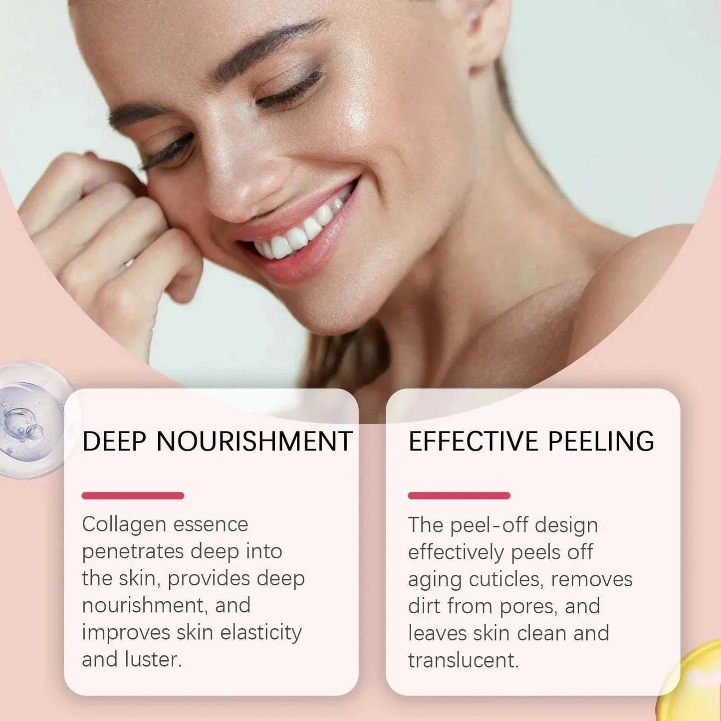 Collagen Tearing Mask Cleansing Facial Moisturizing Hyogi, Deep nourishment and effective peeling 