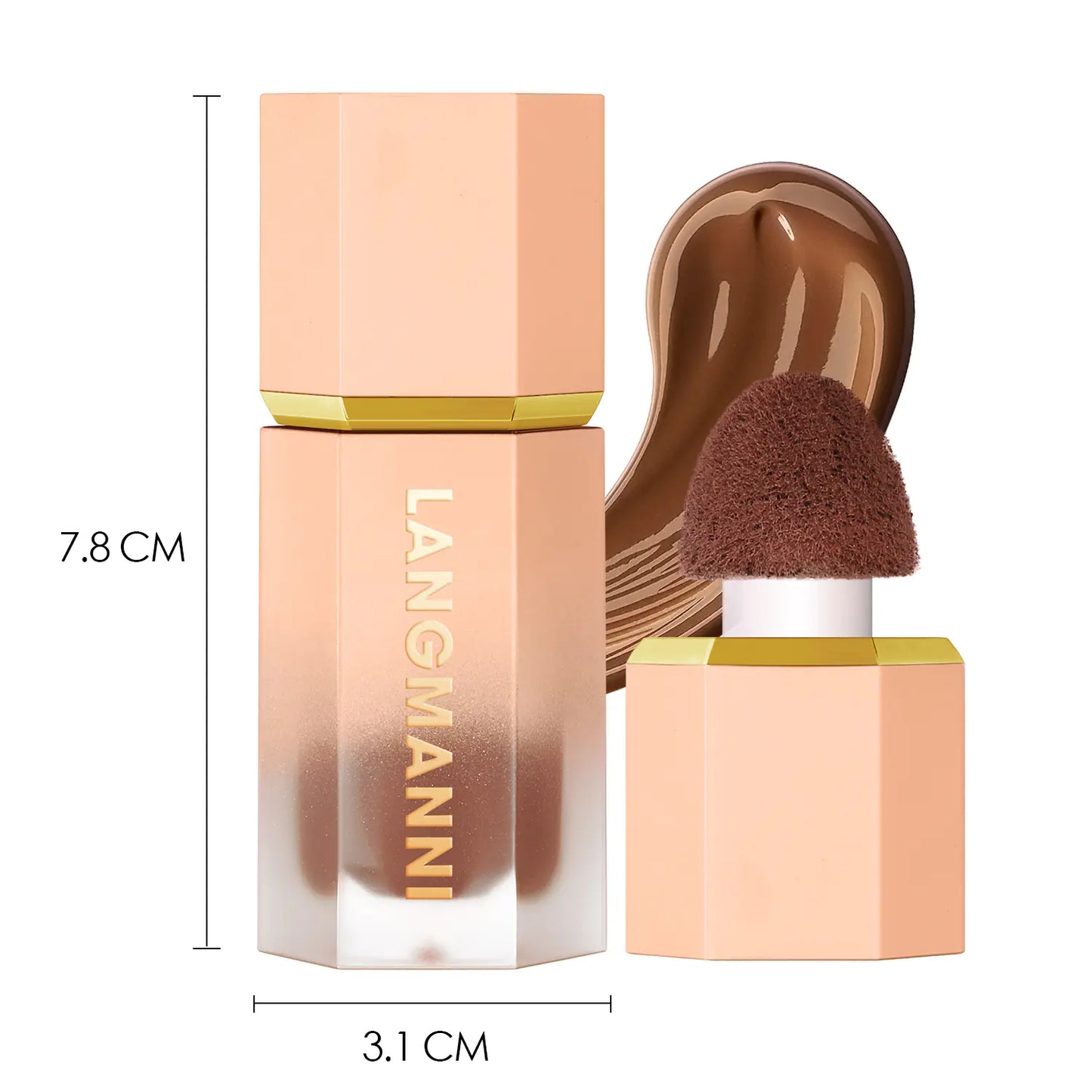 Liquid Foundation with Built-In Sponge – Buildable Coverage, Multi-Shade Formula