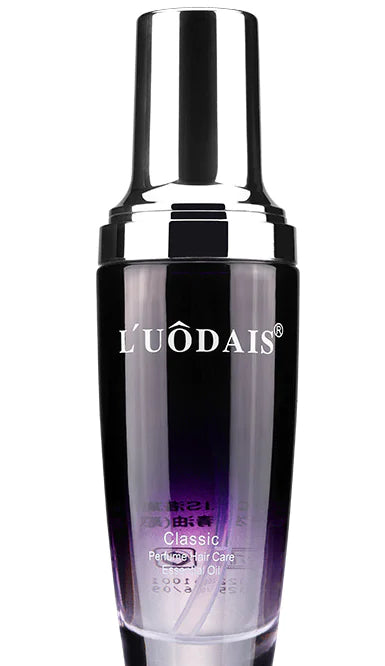 Lodais Perfume Hair Oil Essence Puzzle Incense variant — gold and amber bottle, 60 ml.