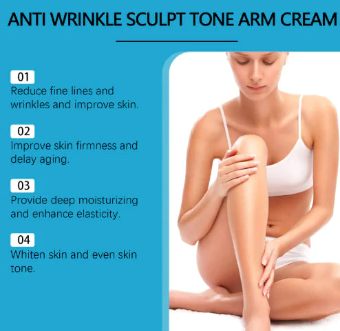 Anti-Wrinkle Sculpt & Tone Arm Cream – Peptide & Glycolic Acid Formula, 50g