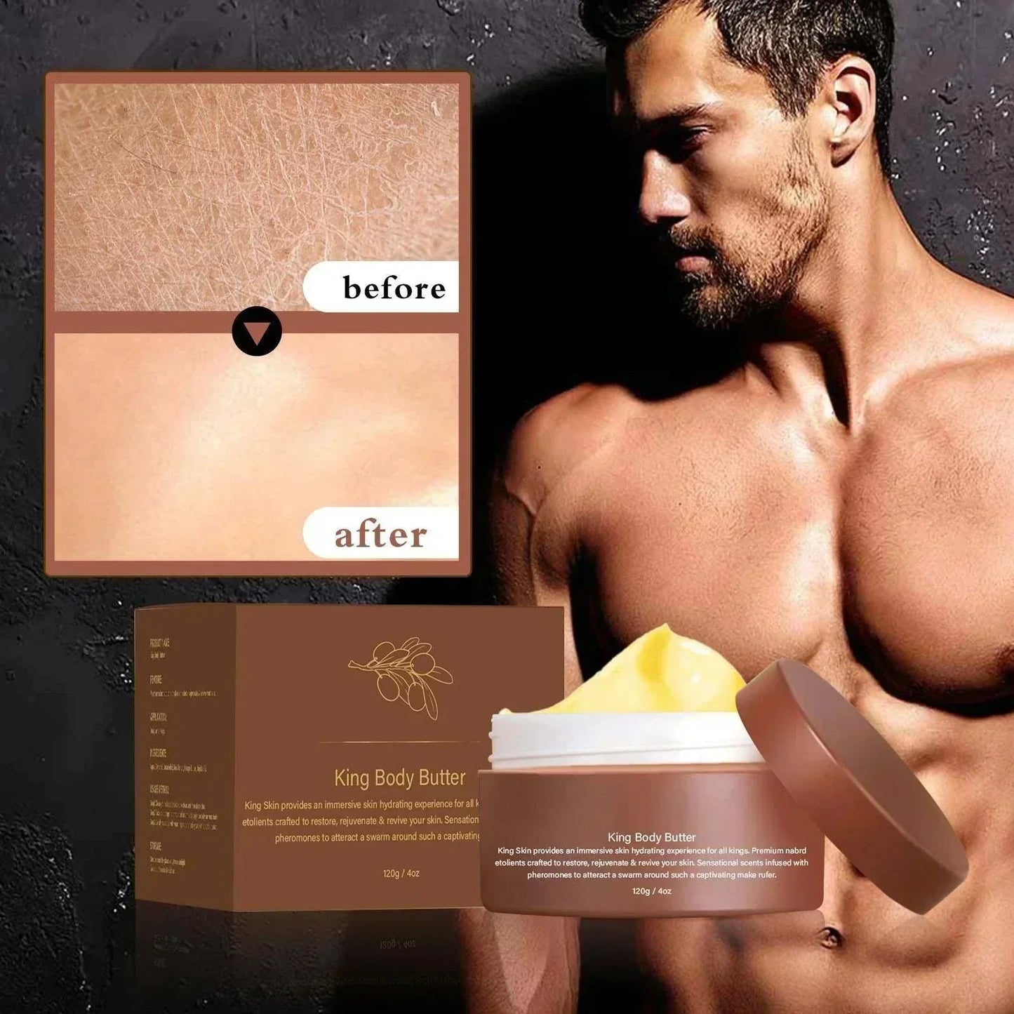 A man showing how Daily use of Body Moisturizer for Dry Skin works 