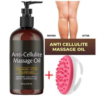 Firming-Look Body Massage Oil with Wooden Massager for deep daily moisture