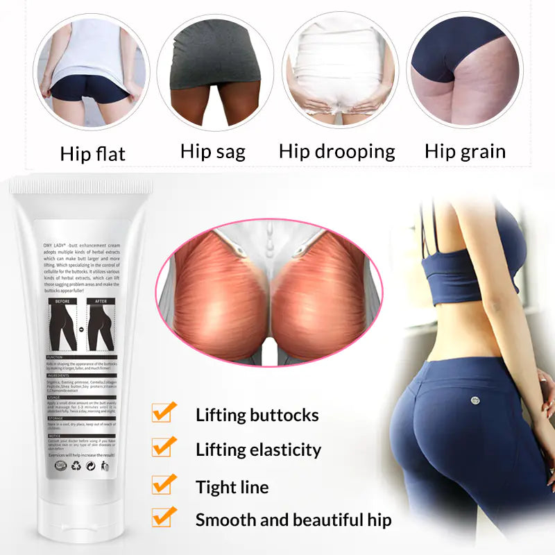 Butt Enhancement & Firming-Look Cream – Natural Formula, 100g